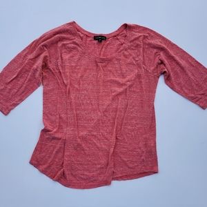 Derek Heart Top - Three Quarter Sleeve - Size 1X